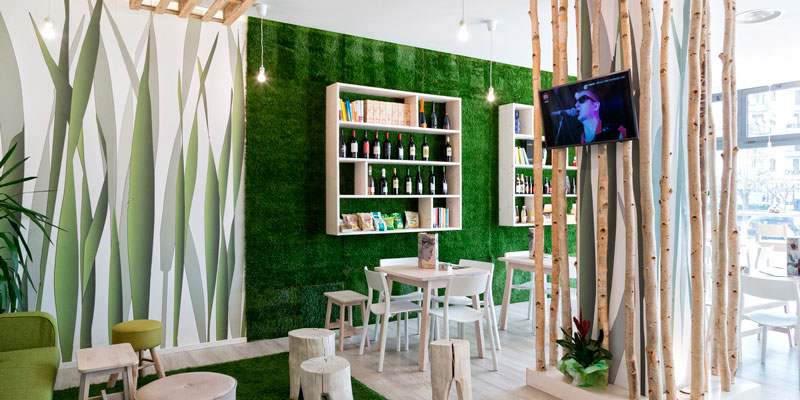 Progetto Bio Lino Caffè Aulla - Interior Design - Branding - Marco Bonfigli Architetto
